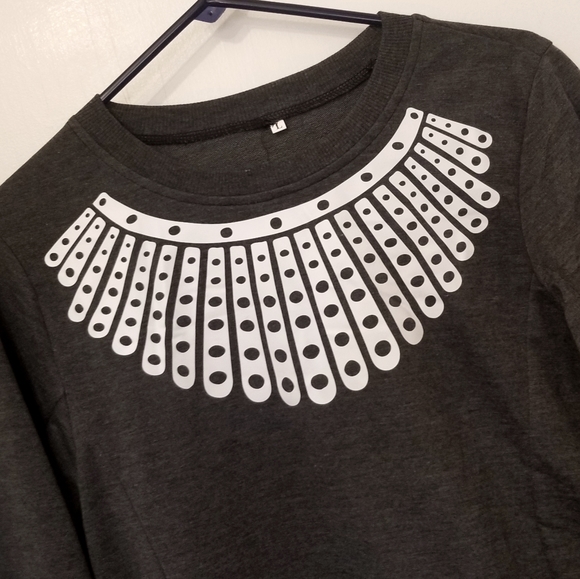 RBG collar printed sweatshirt - Picture 1 of 4